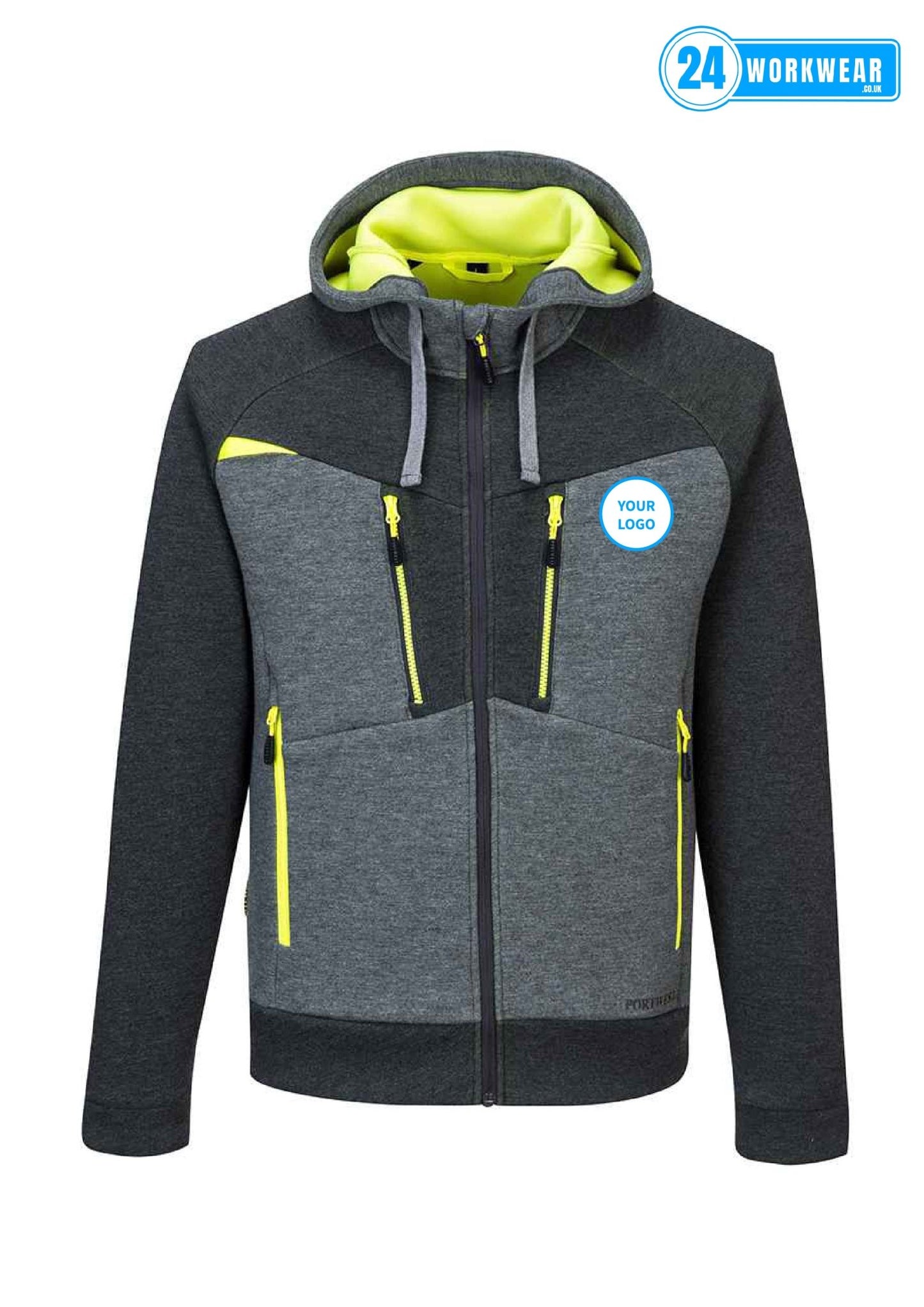 Portwest DX4™ Zipped Hoodie - 24 Workwear - Hood