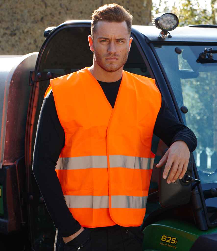 Portwest Hi-Vis Two Band Vest - 24 Workwear - Waistcoat