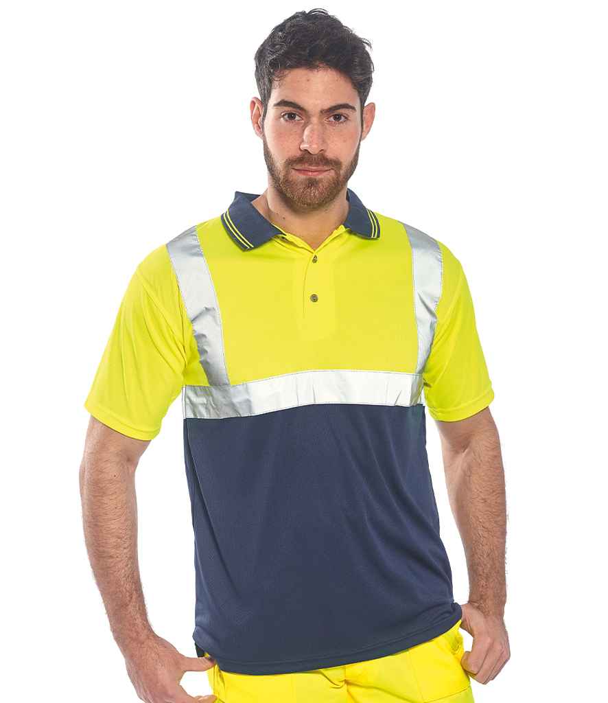 Portwest Hi-Vis Two Tone Polo Shirt - 24 Workwear - Polo