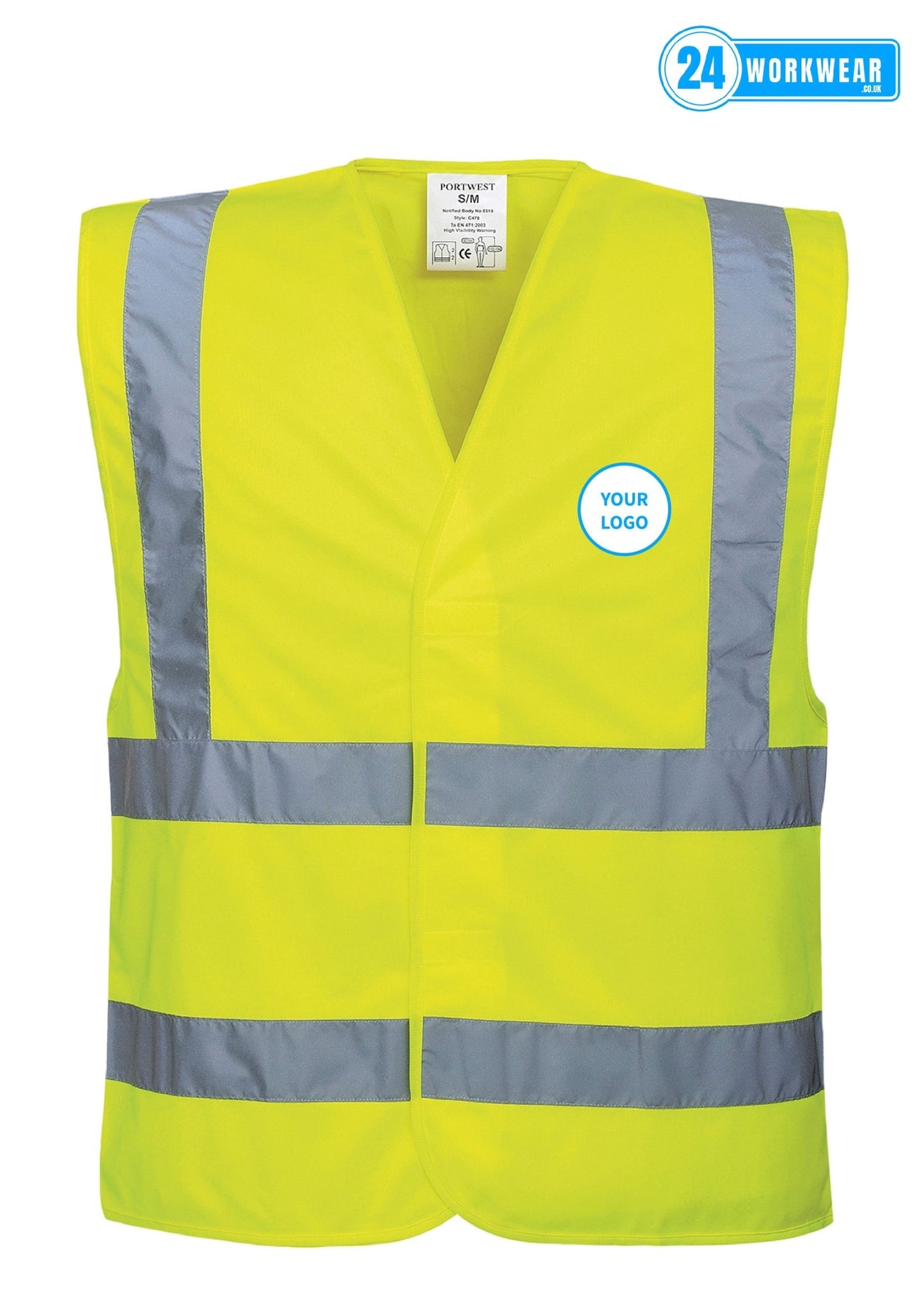 Portwest Hi-Vis Vest - 24 Workwear - Waistcoat