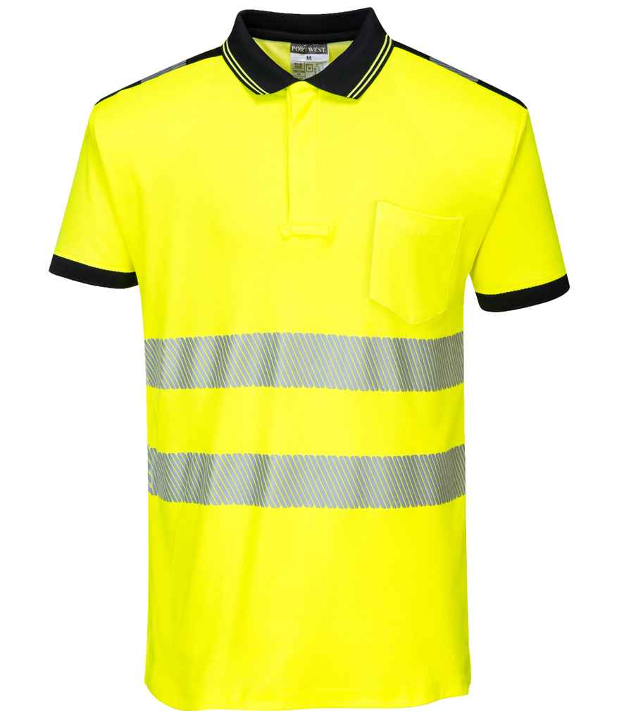 Portwest PW3 Hi-Vis Polo Shirt - 24 Workwear - Polo