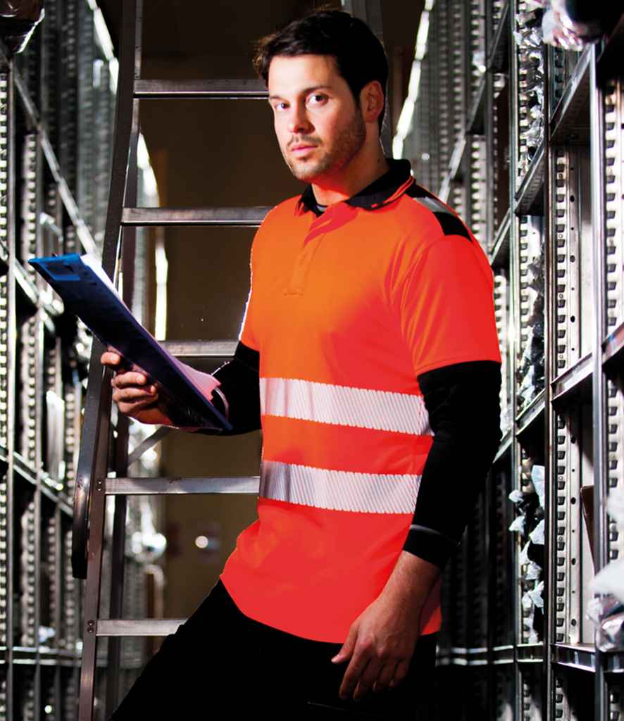 Portwest PW3 Hi-Vis Polo Shirt - 24 Workwear - Polo