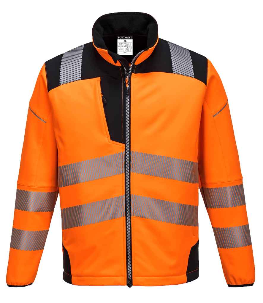 Portwest PW3 Hi-Vis Soft Shell Jacket - 24 Workwear - Soft Shell