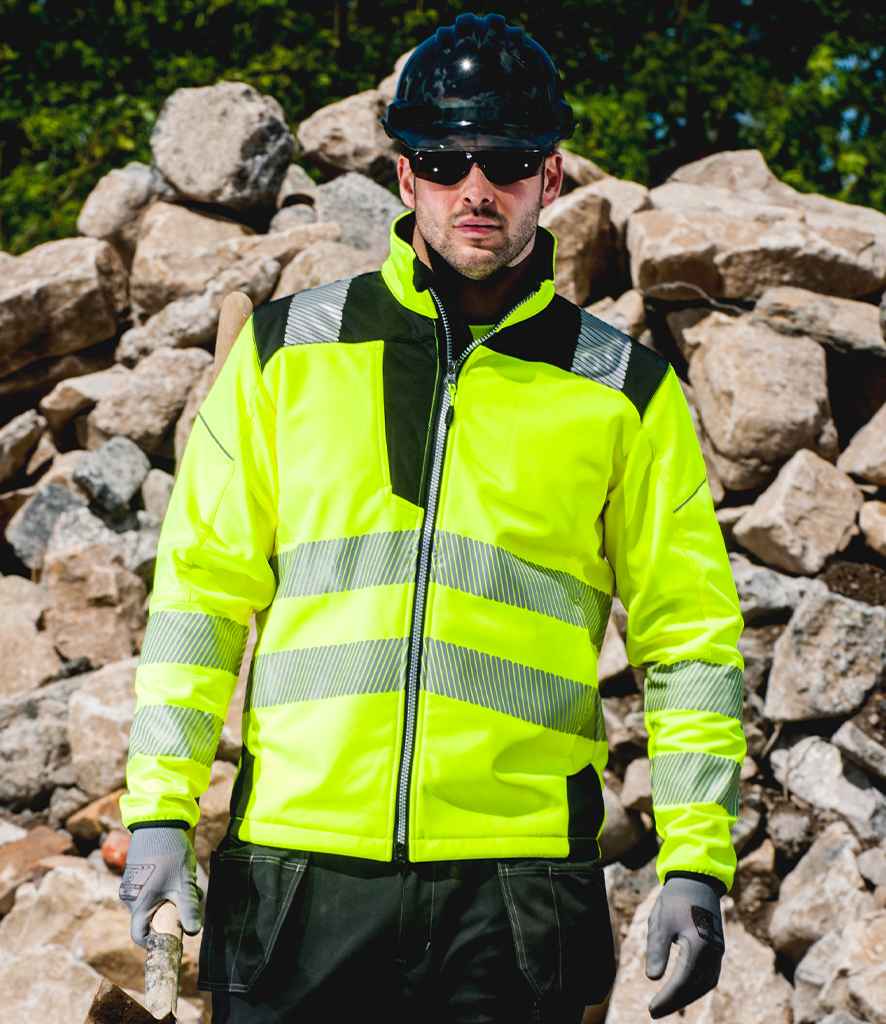 Portwest PW3 Hi-Vis Soft Shell Jacket - 24 Workwear - Soft Shell