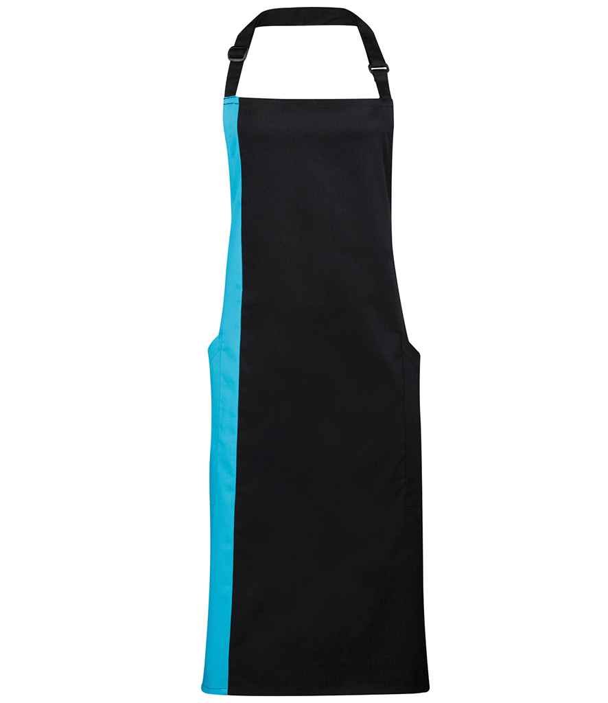 Premier Contrast Bib Apron - 24 Workwear - Apron