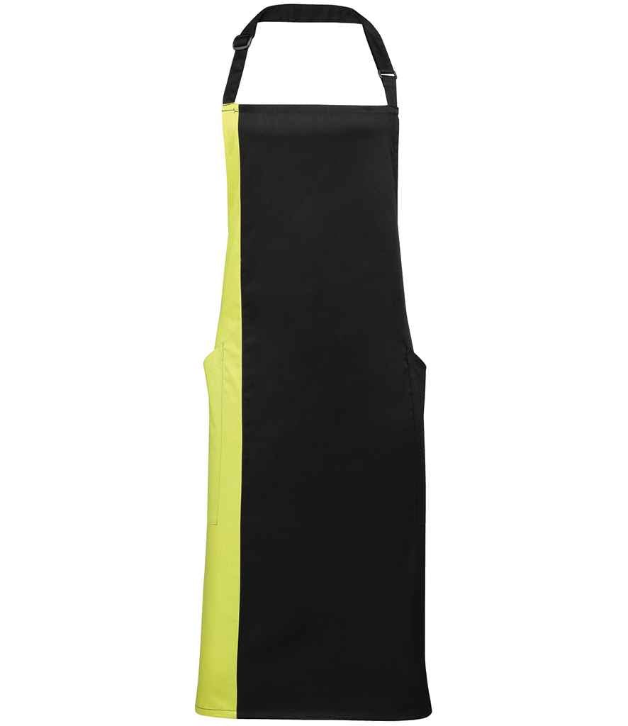 Premier Contrast Bib Apron - 24 Workwear - Apron
