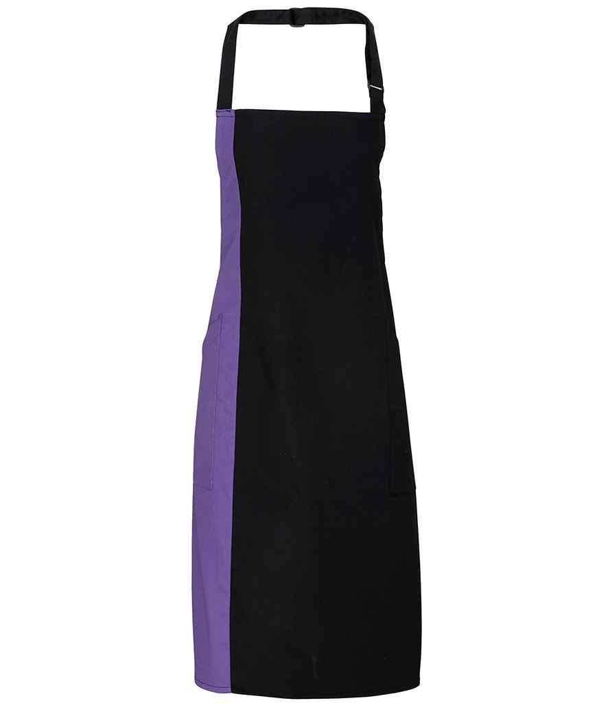 Premier Contrast Bib Apron - 24 Workwear - Apron