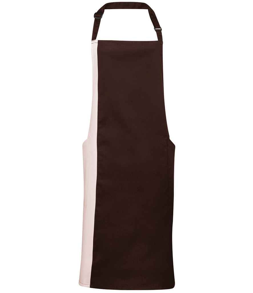 Premier Contrast Bib Apron - 24 Workwear - Apron