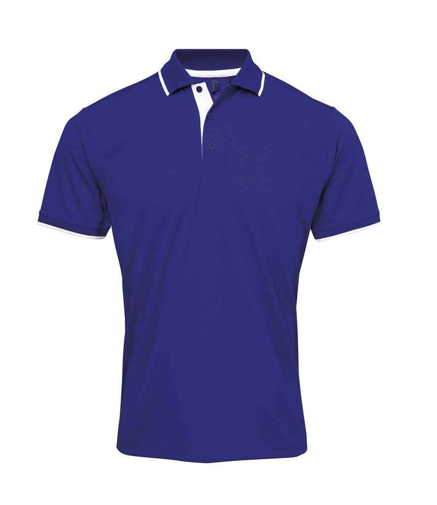 Premier Contrast Coolchecker® Piqué Polo Shirt - 24 Workwear - Polo