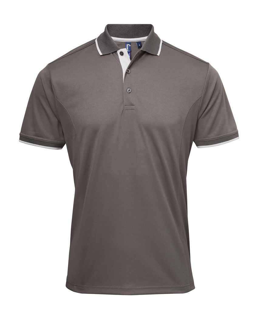 Premier Contrast Coolchecker® Piqué Polo Shirt - 24 Workwear - Polo