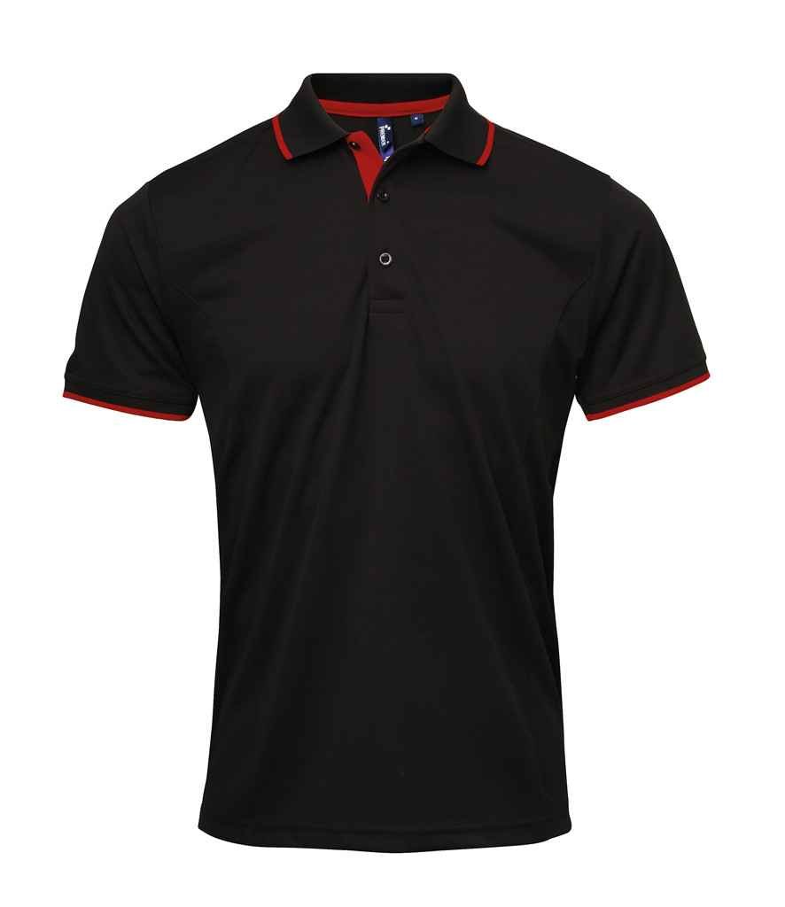 Premier Contrast Coolchecker® Piqué Polo Shirt - 24 Workwear - Polo