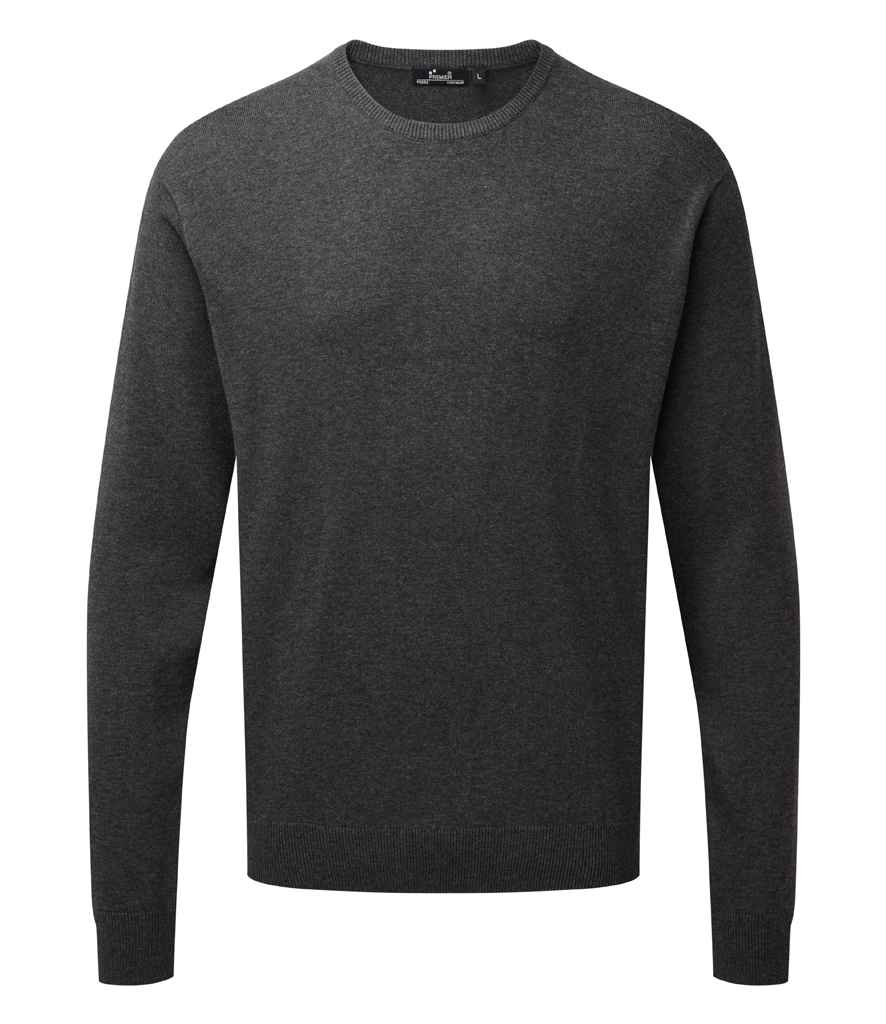 Premier Cotton Rich Crew Neck Sweater - 24 Workwear - Jumper