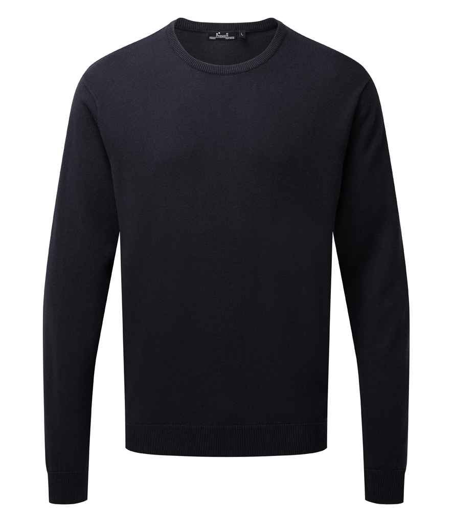Premier Cotton Rich Crew Neck Sweater - 24 Workwear - Jumper
