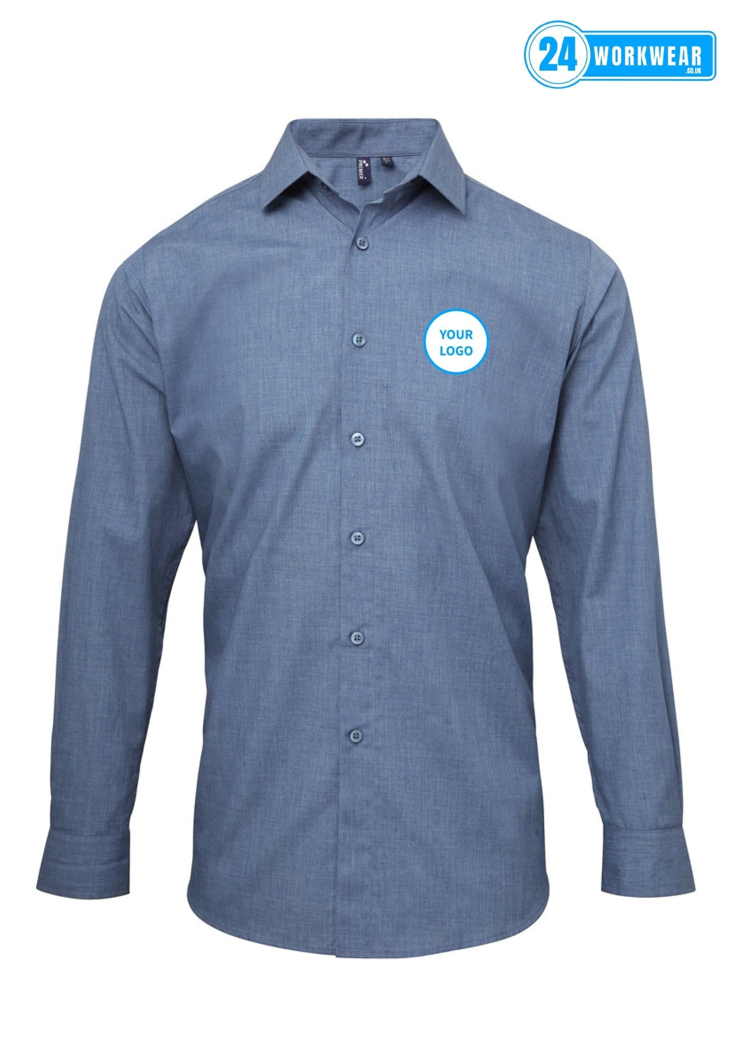 Premier Cross-Dye Roll Sleeve Shirt - 24 Workwear - Shirt