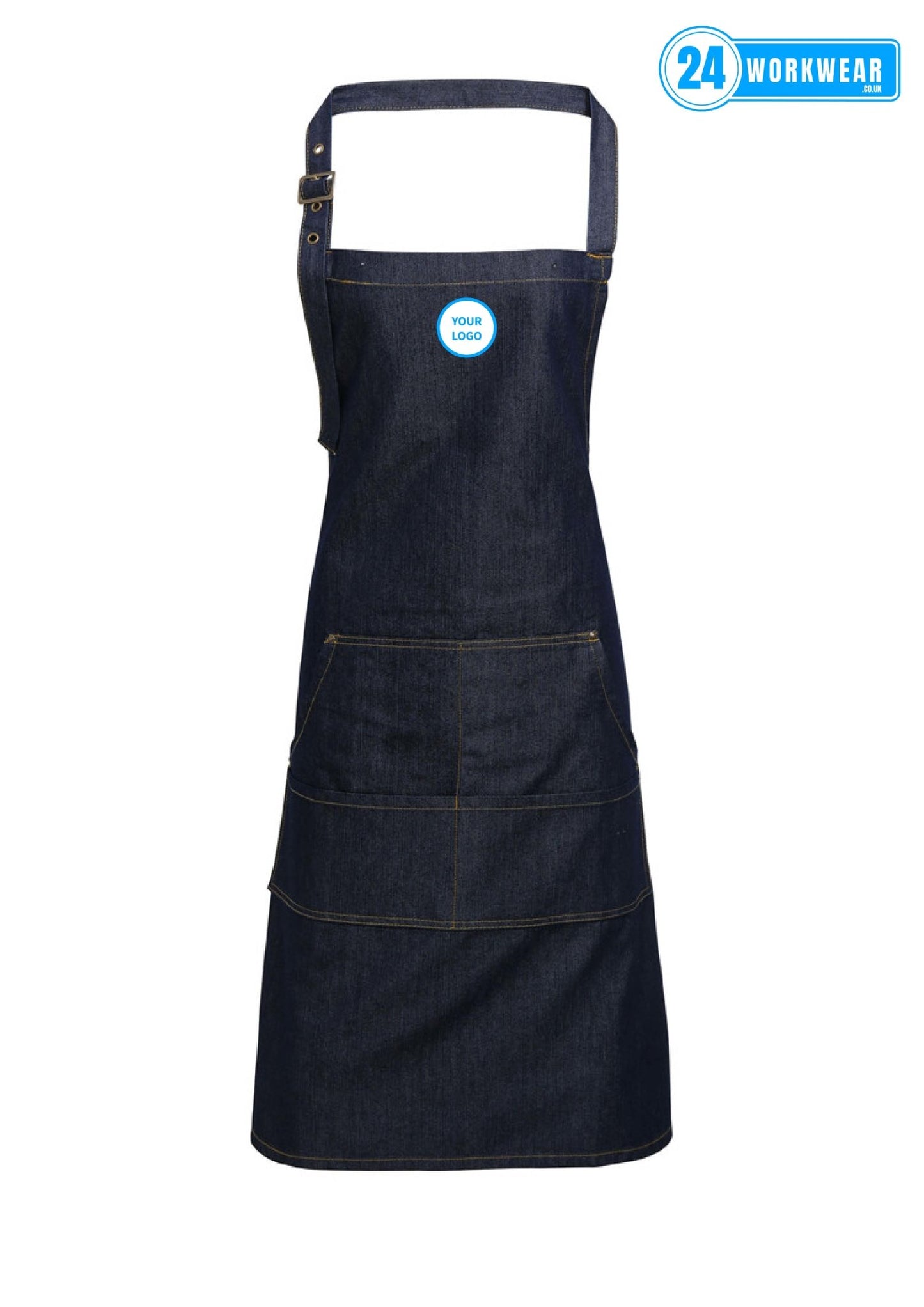 Premier Denim Bib Apron - 24 Workwear - Apron