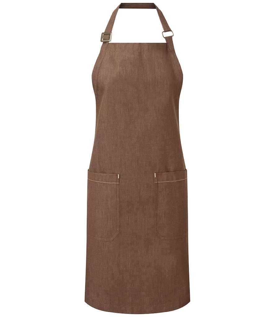 Premier Fairtrade Organic Cotton Denim Bib Apron - 24 Workwear - Apron
