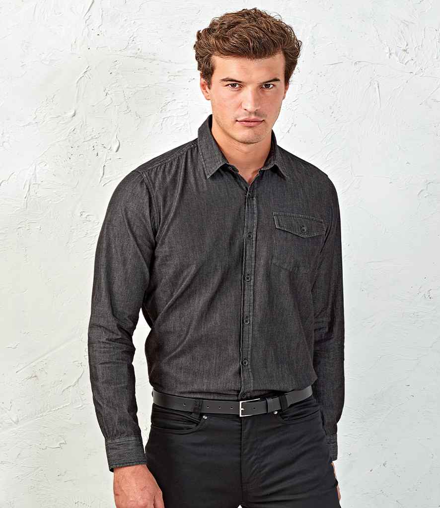 Premier Jeans Stitch Denim Shirt - 24 Workwear - Shirt