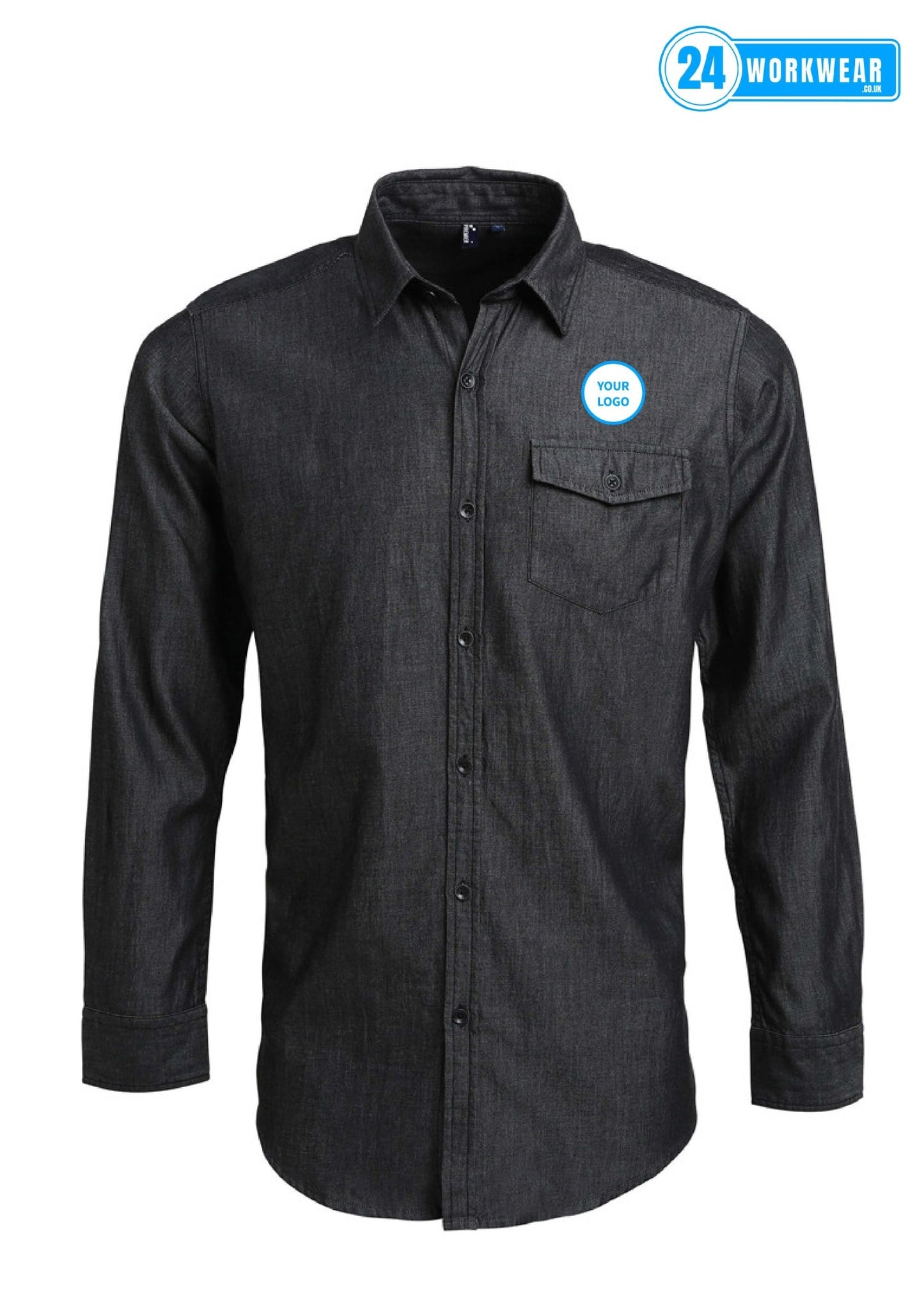 Premier Jeans Stitch Denim Shirt - 24 Workwear - Shirt
