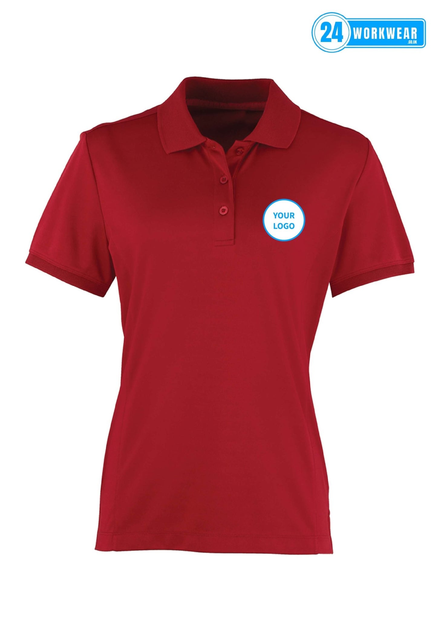 Premier Ladies Coolchecker® Piqué Polo Shirt - 24 Workwear - Polo