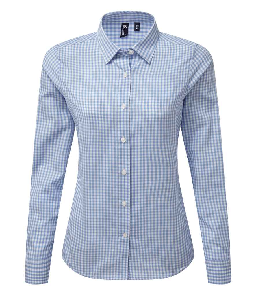 Premier Ladies Maxton Check Long Sleeve Shirt - 24 Workwear - Shirt