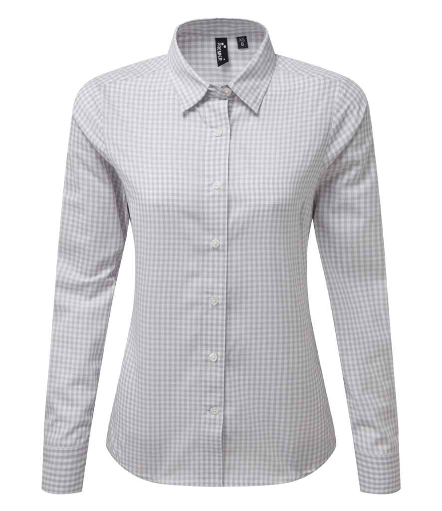 Premier Ladies Maxton Check Long Sleeve Shirt - 24 Workwear - Shirt