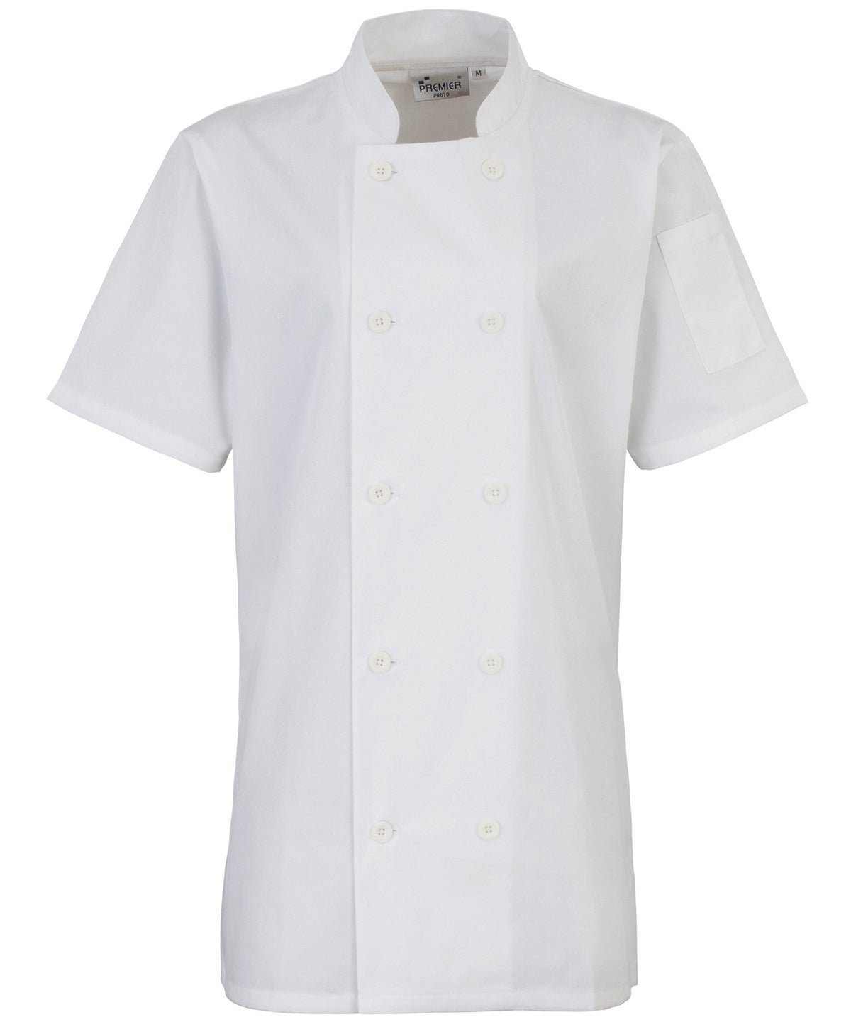 Premier Ladies Short Sleeve Chef's Jacket - 24 Workwear - Tunic