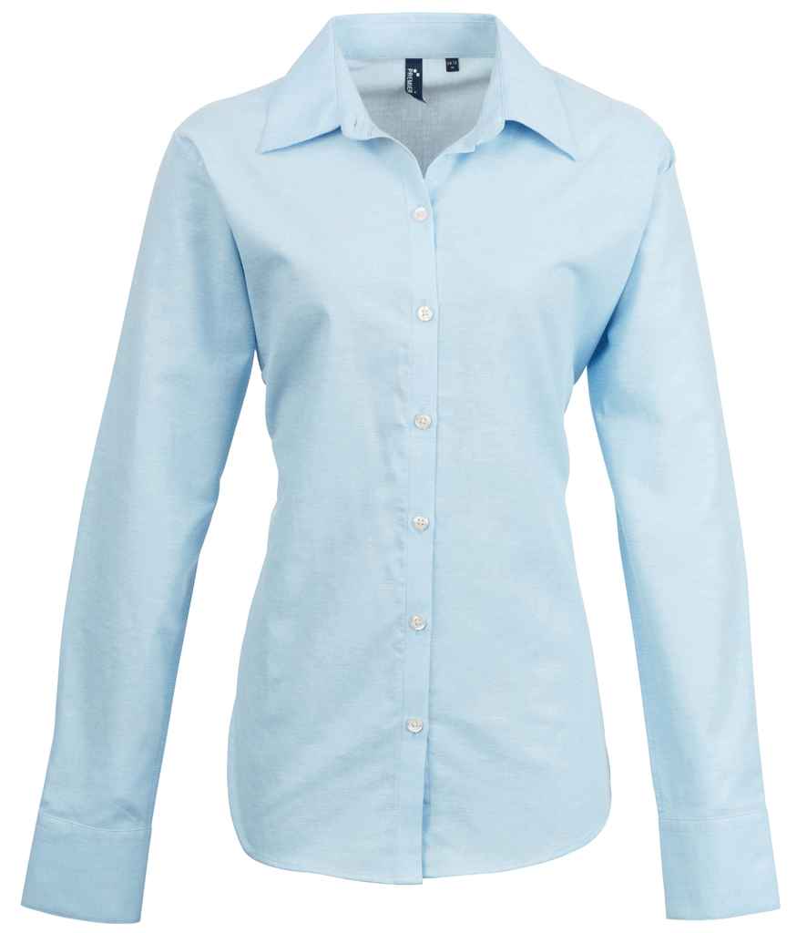 Premier Ladies Signature Long Sleeve Oxford Shirt - 24 Workwear - Shirt