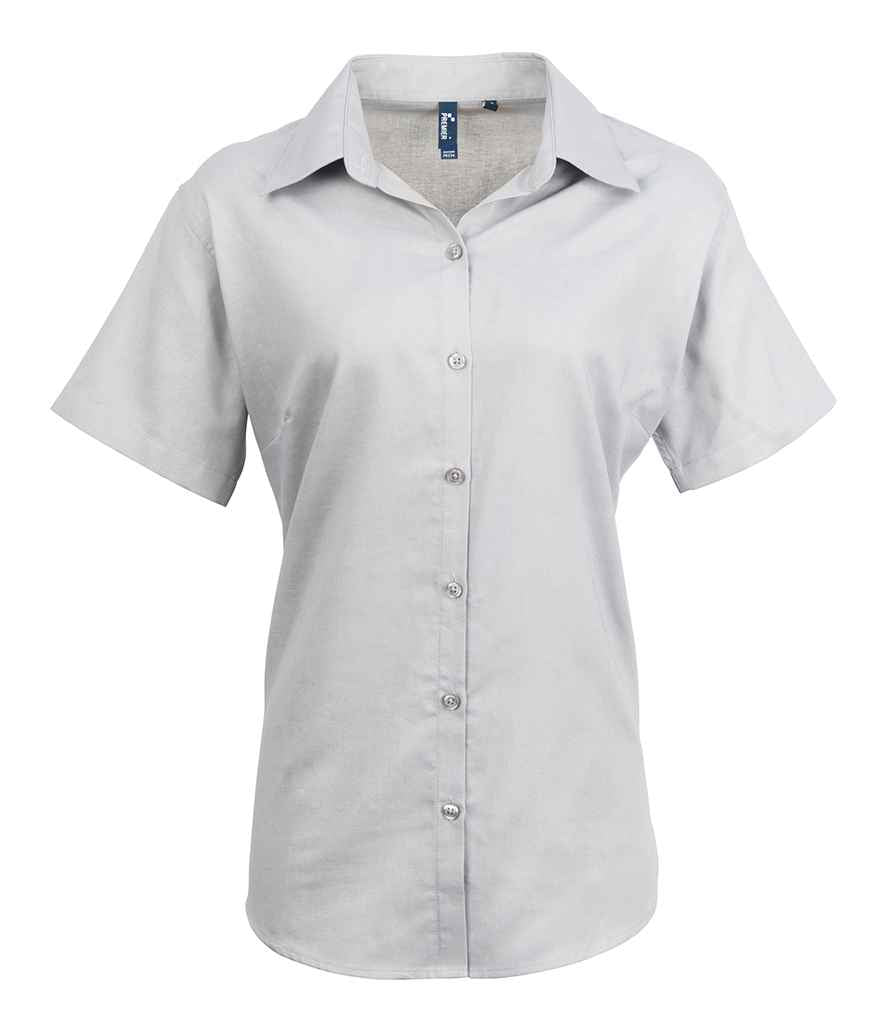 Premier Ladies Signature Short Sleeve Oxford Shirt - 24 Workwear - Shirt
