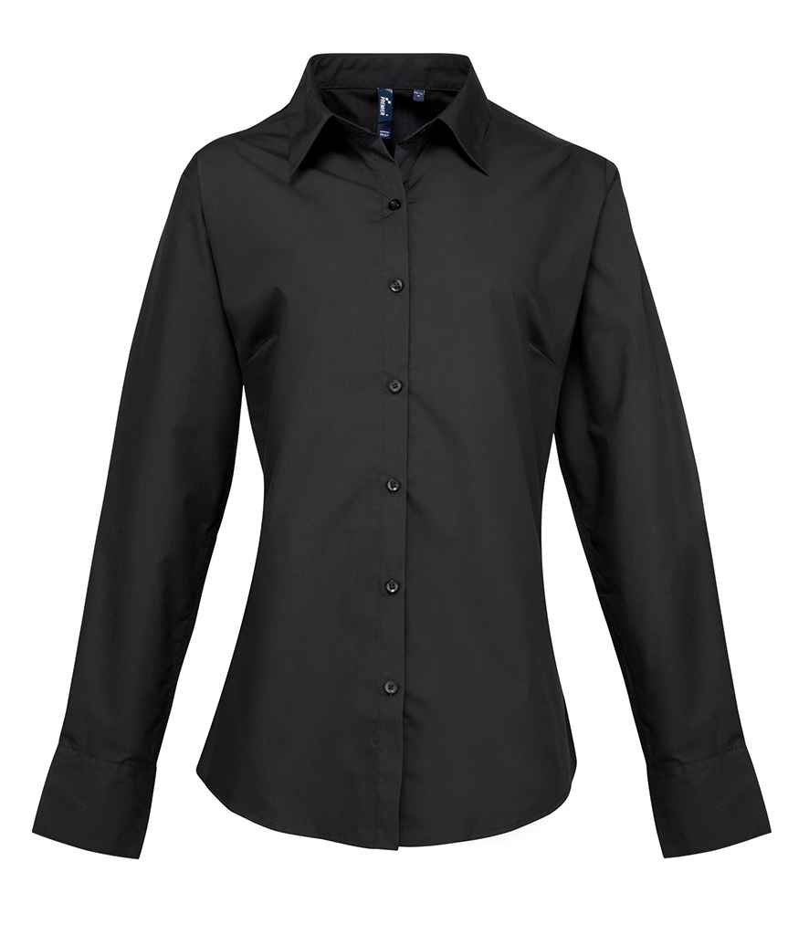 Premier Ladies Supreme Long Sleeve Poplin Shirt - 24 Workwear - Shirt