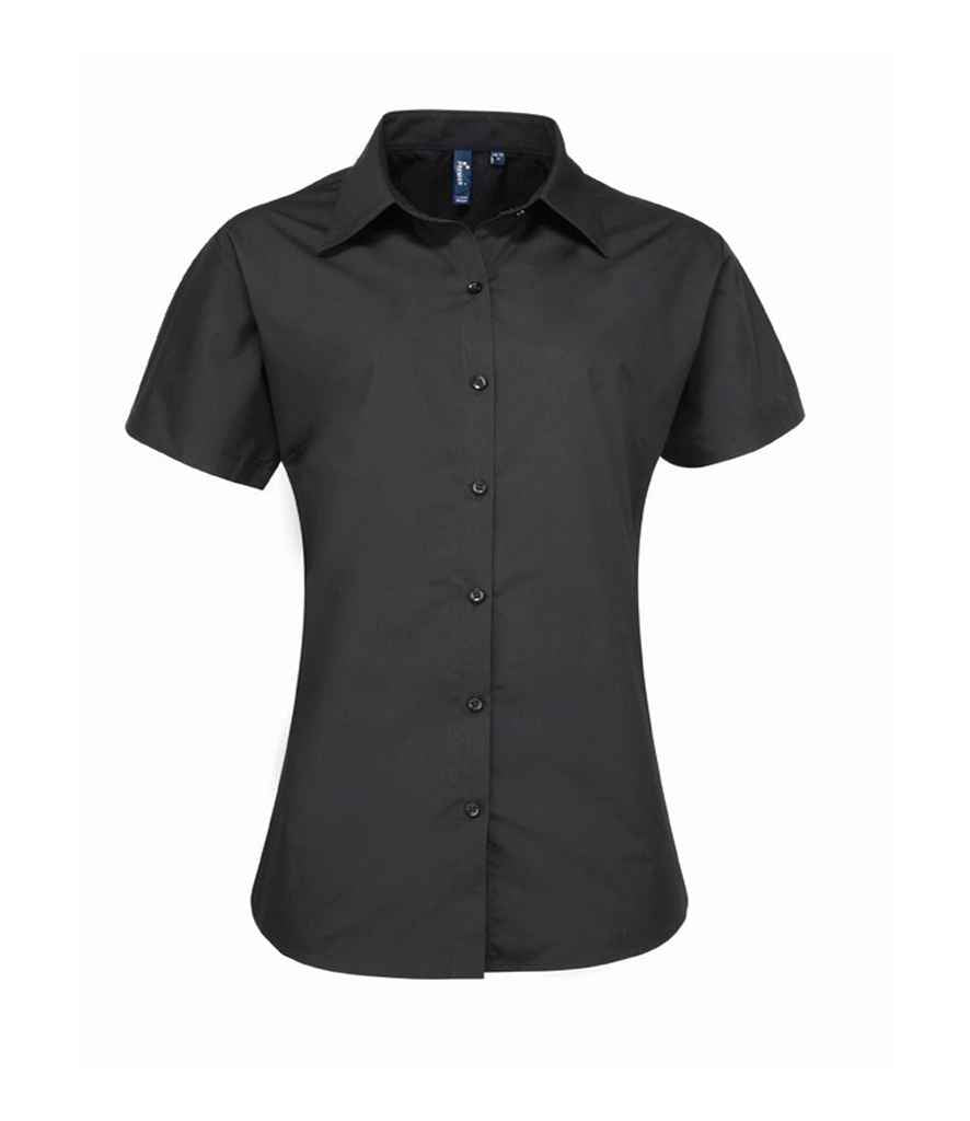 Premier Ladies Supreme Short Sleeve Poplin Shirt - 24 Workwear - Shirt