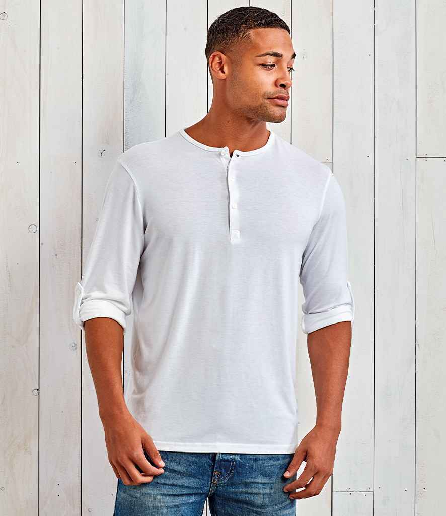Premier Long John Roll Sleeve T-Shirt - 24 Workwear - T-Shirt