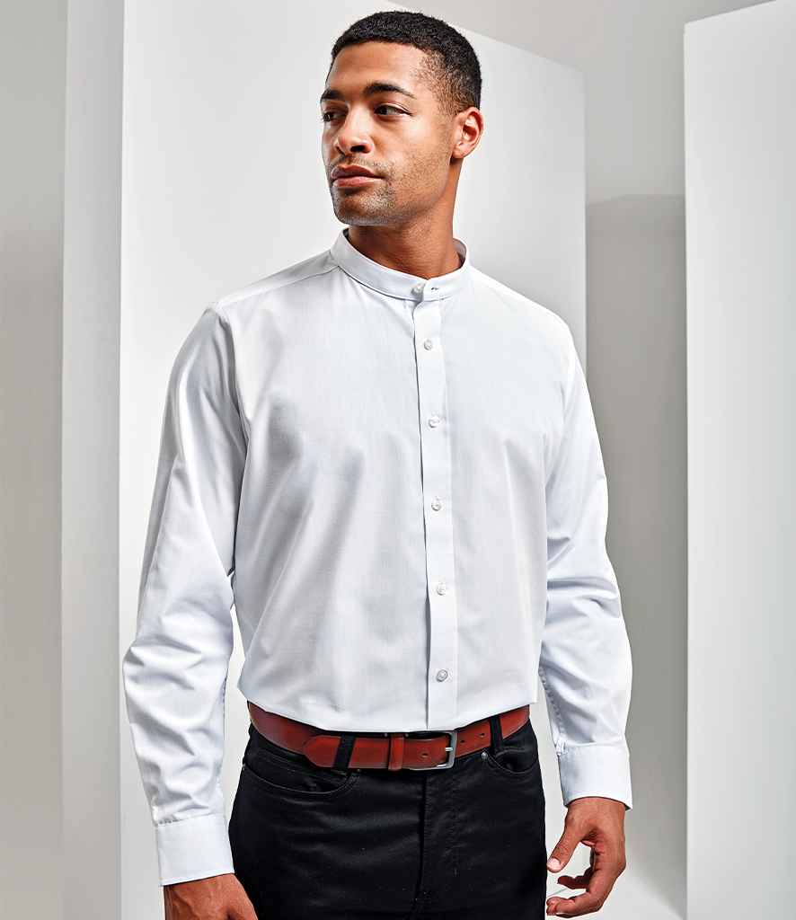 Premier Long Sleeve Grandad Shirt - 24 Workwear - Shirt