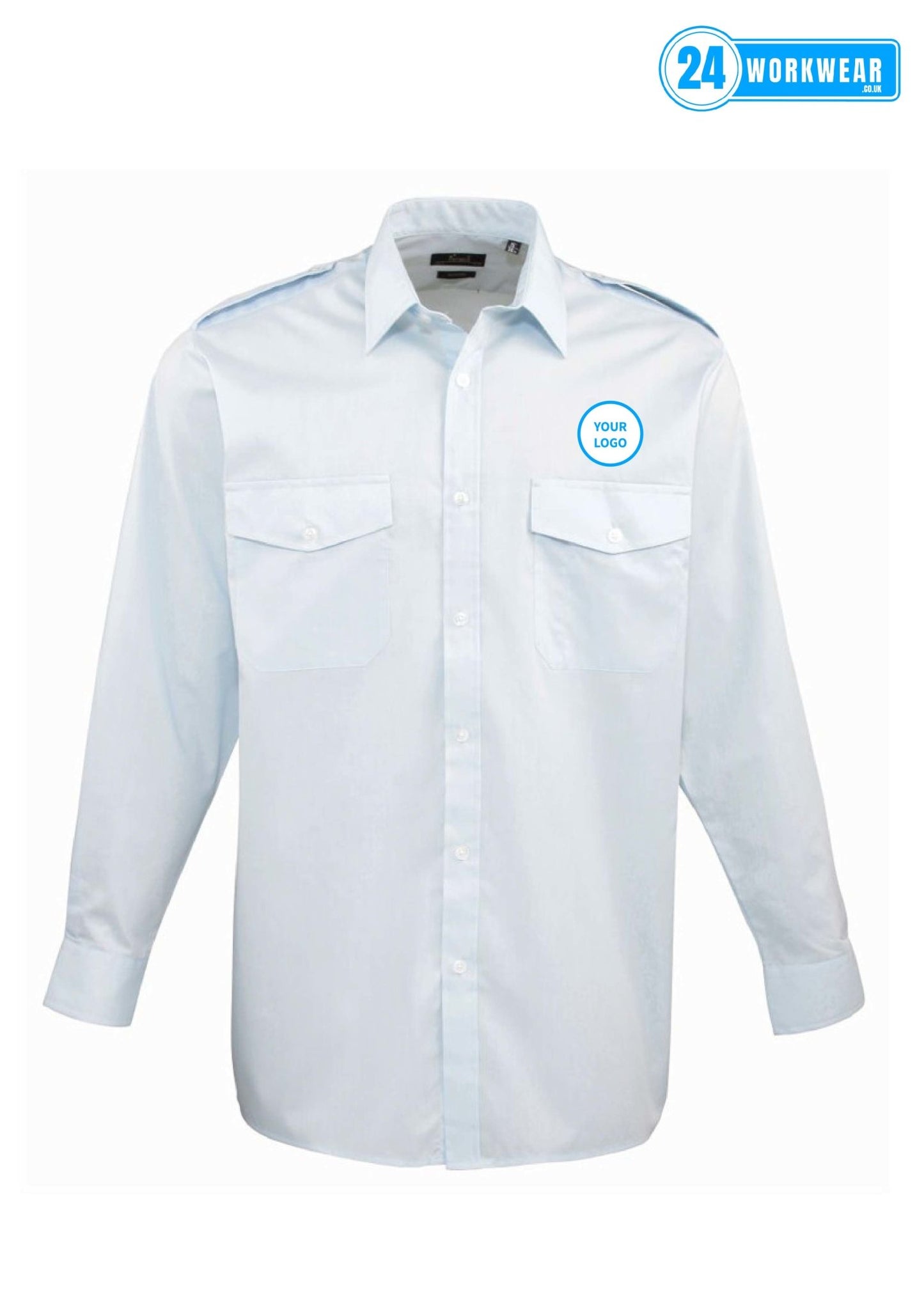 Premier Long Sleeve Pilot Shirt - 24 Workwear - Shirt