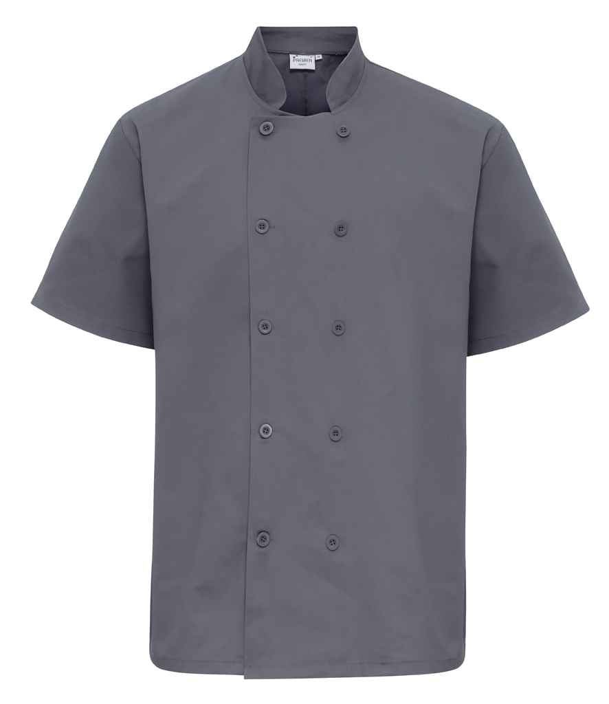 Premier Short Sleeve Chef's Jacket - 24 Workwear - Tunic