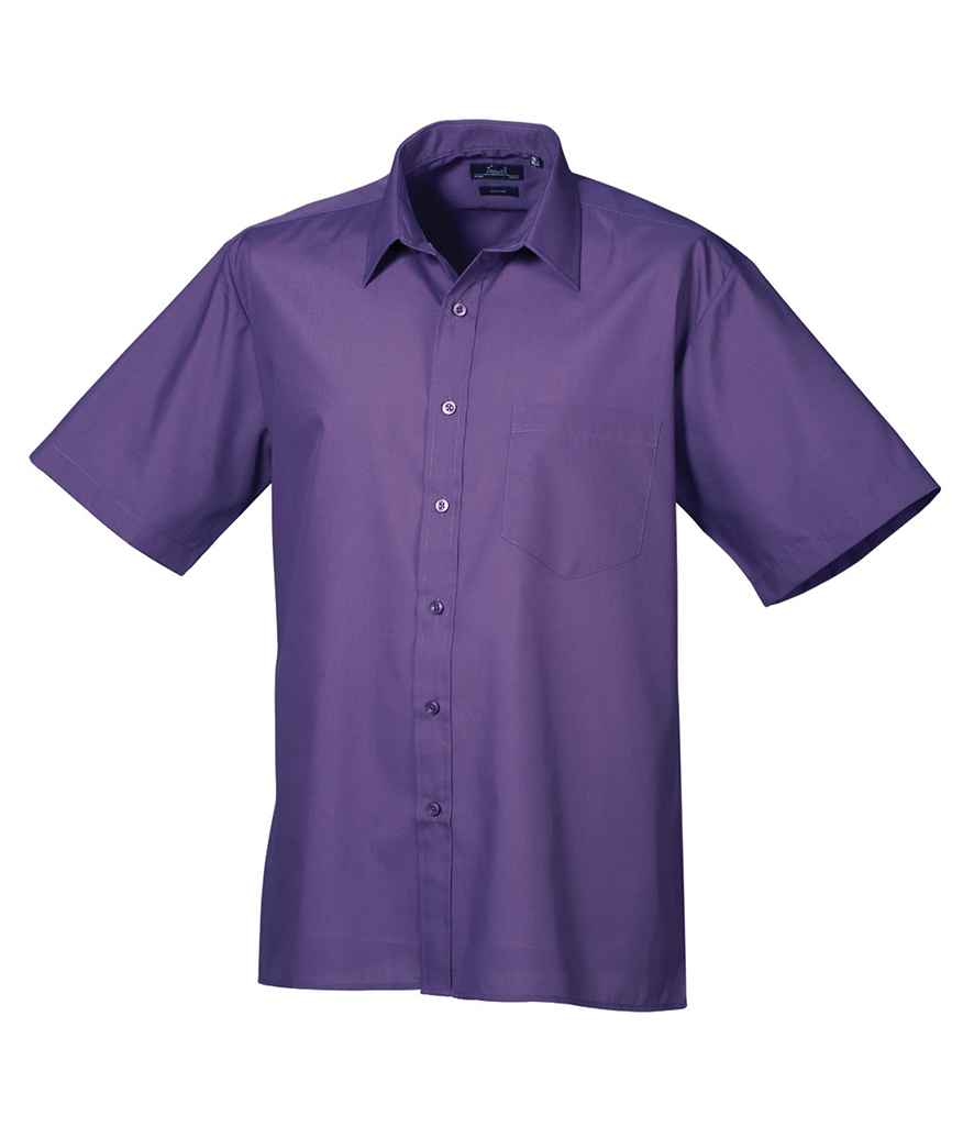 Premier Short Sleeve Poplin Shirt - 24 Workwear - Shirt