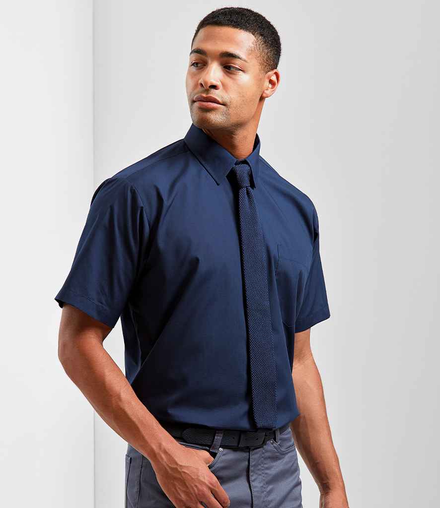 Premier Short Sleeve Poplin Shirt - 24 Workwear - Shirt
