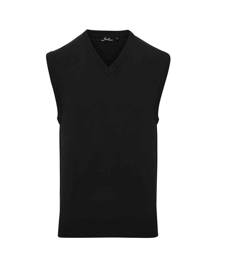 Premier Sleeveless Cotton Acrylic V Neck Sweater - 24 Workwear - Jumper