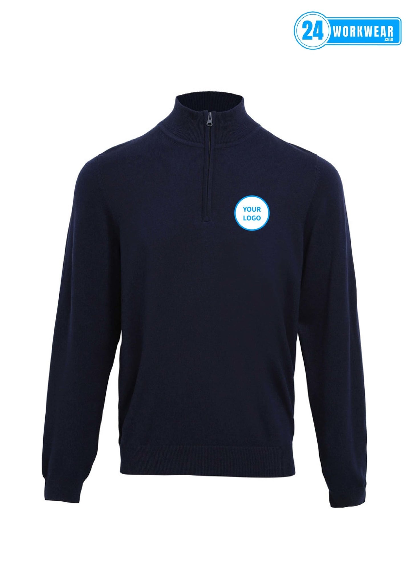 Premier Zip Neck Sweater - 24 Workwear - Jumper