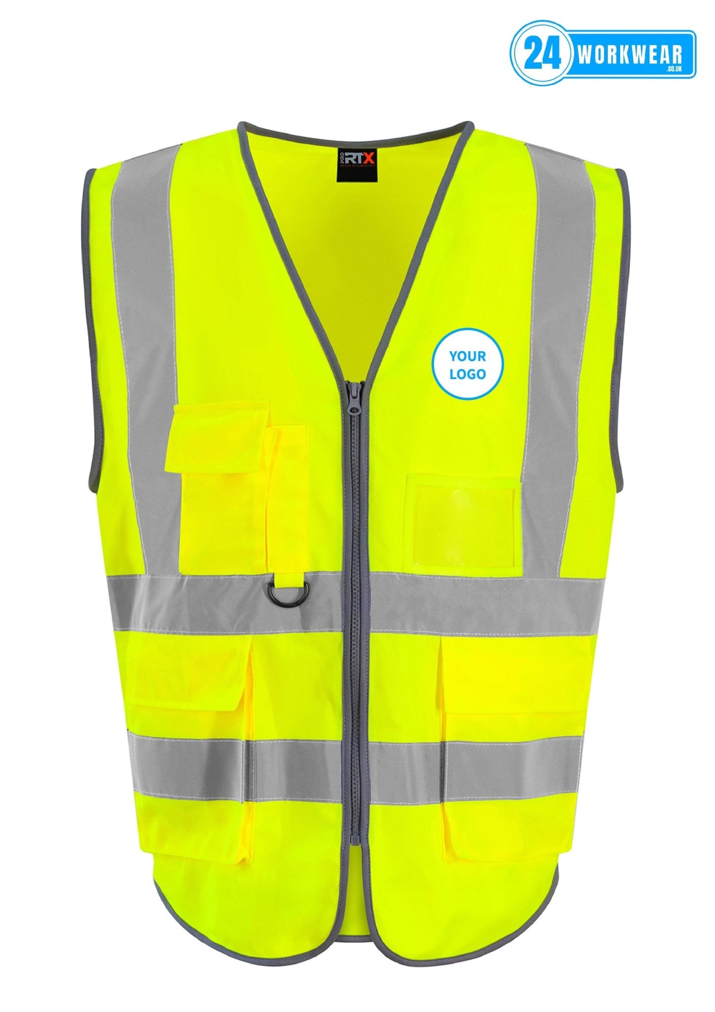 Pro RTX High Visibility Executive Waistcoat - 24 Workwear - High Visibility