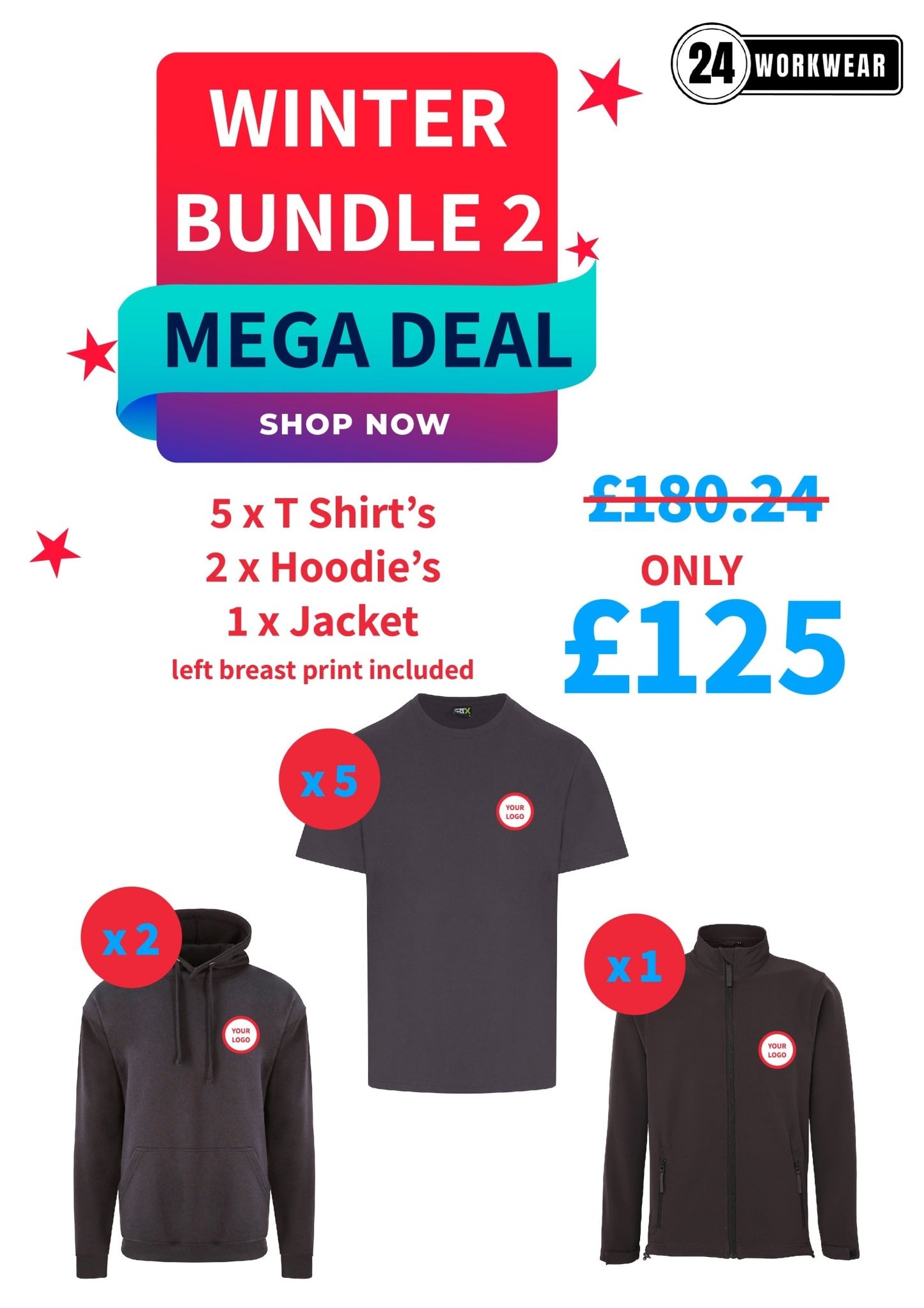 Winter Bundle 2 - 24 Workwear - T Shirt