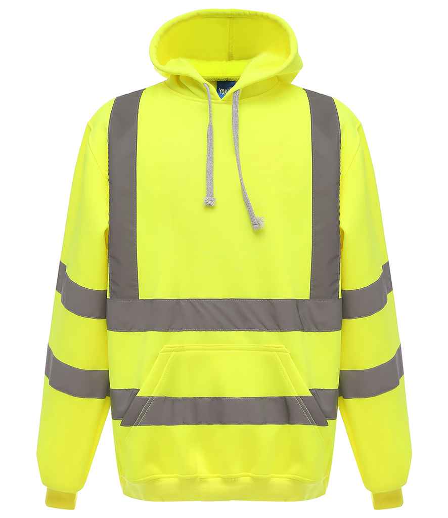 Yoko Hi-Vis Pull Over Hoodie - 24 Workwear - Hood
