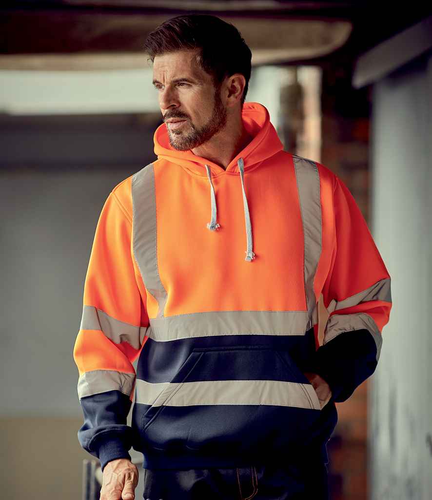 Yoko Hi-Vis Pull Over Hoodie - 24 Workwear - Hood