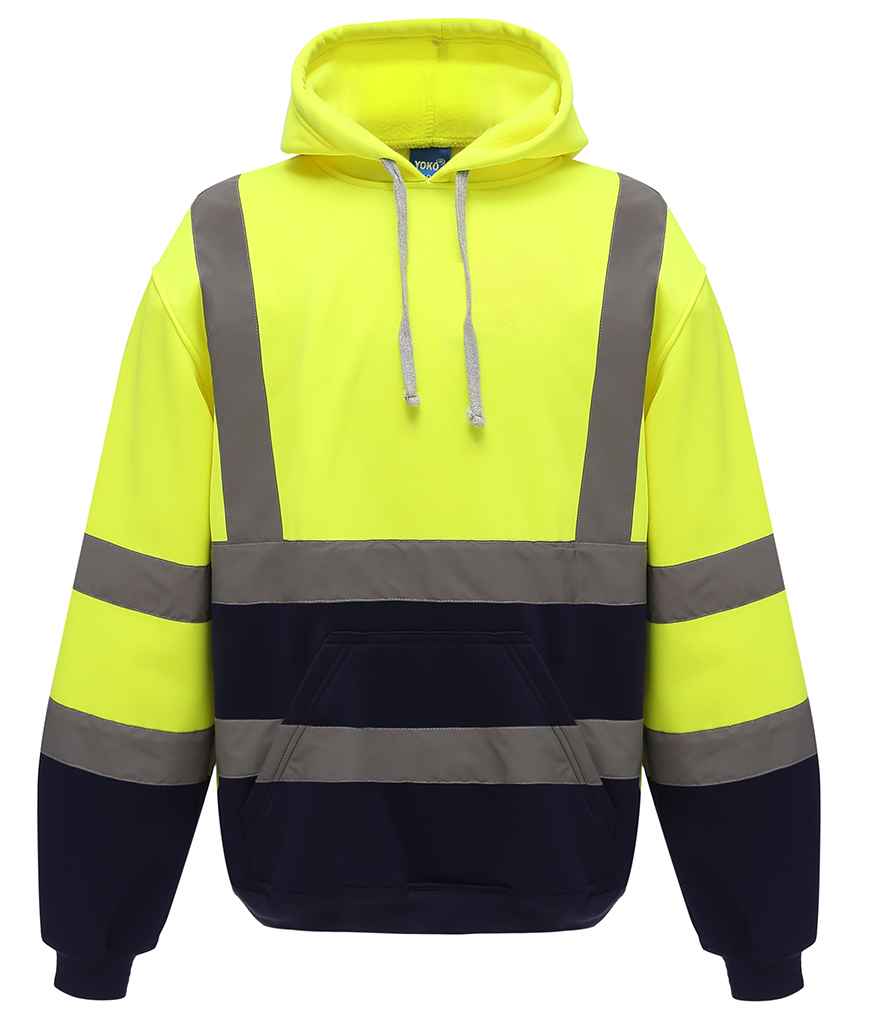 Yoko Hi-Vis Pull Over Hoodie - 24 Workwear - Hood
