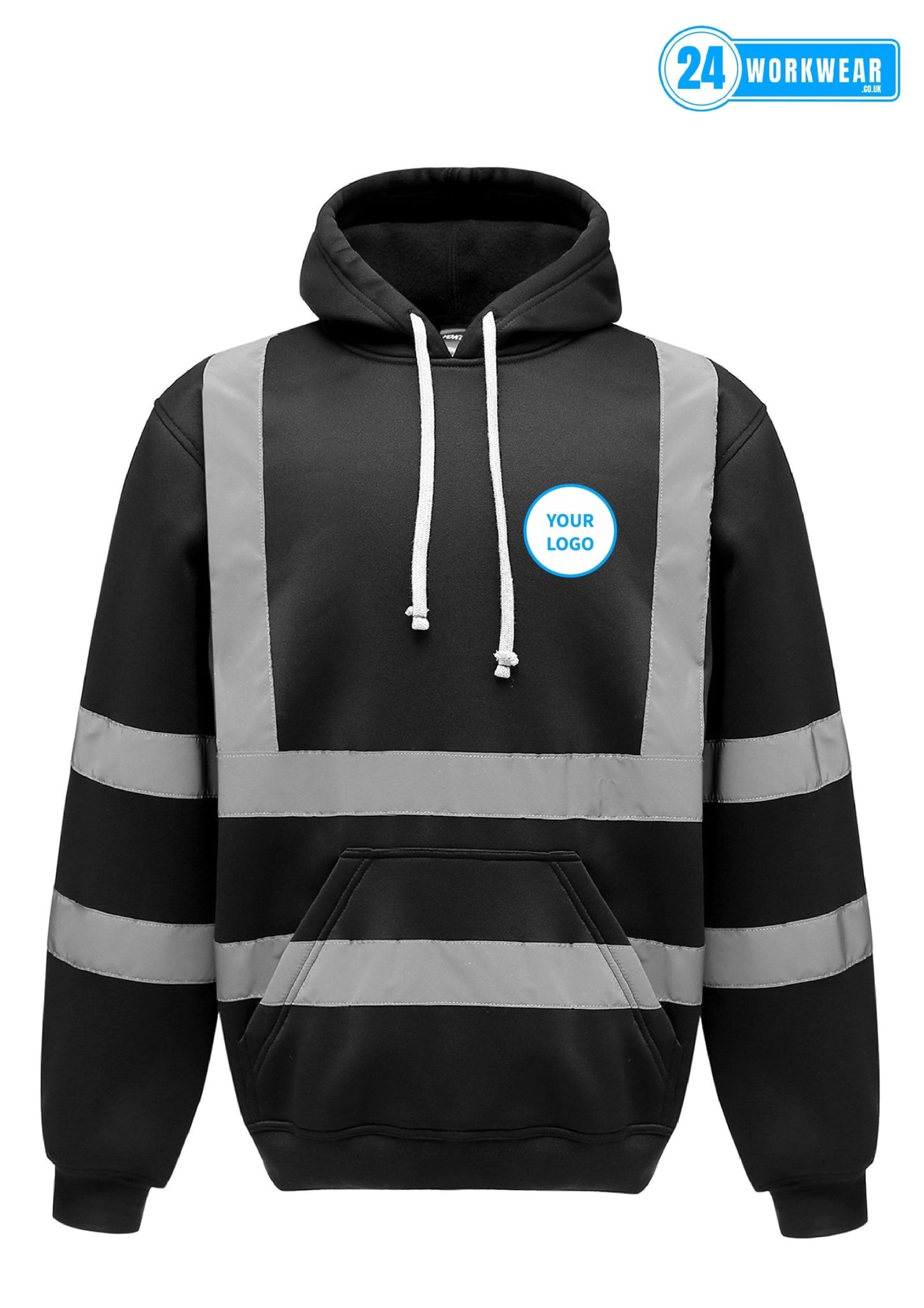 Yoko Hi-Vis Pull Over Hoodie - 24 Workwear - Hood