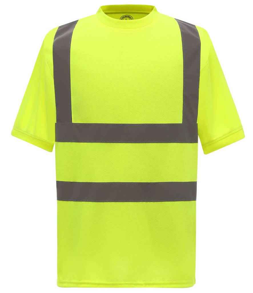Yoko Hi-Vis Short Sleeve T-Shirt - 24 Workwear - T-Shirt