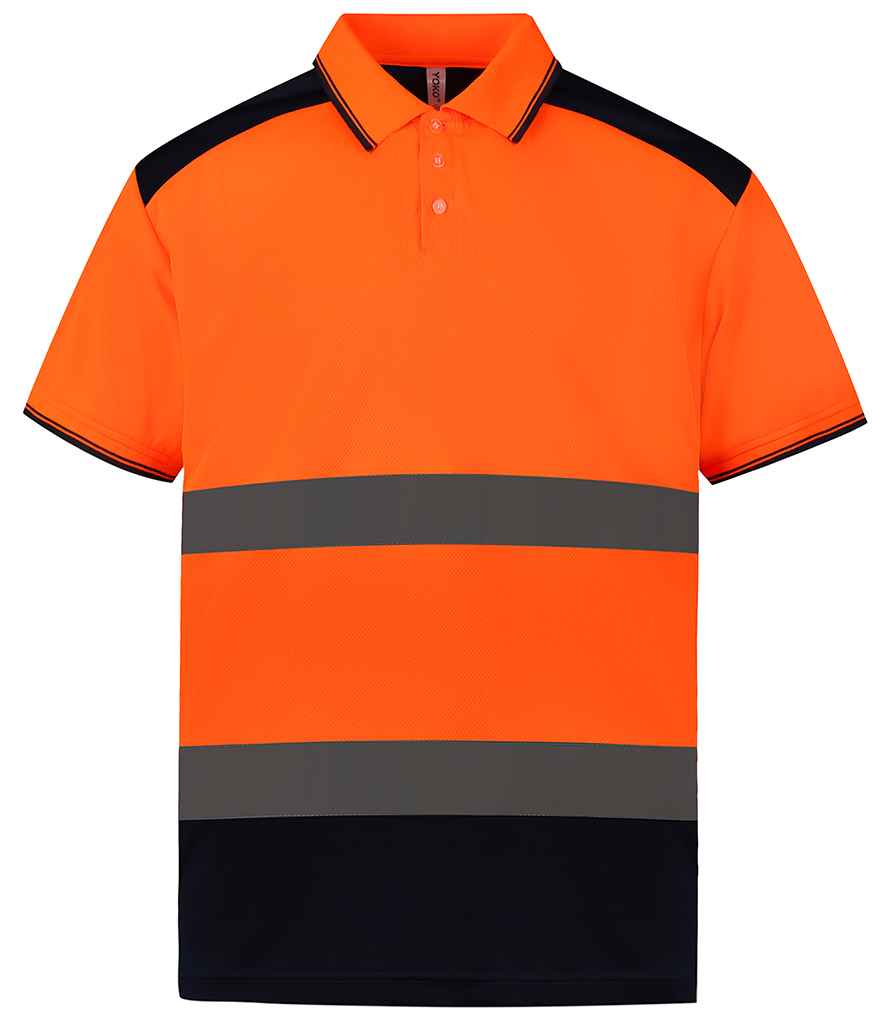 Yoko Two Tone Short Sleeve Polo Shirt - 24 Workwear - Polo