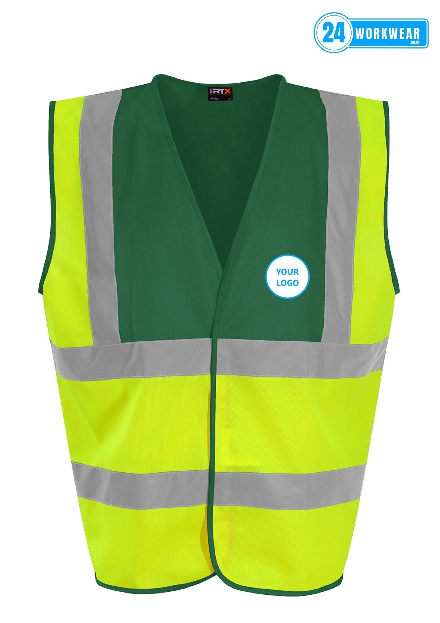 100 x High Visibility Waistcoat Deal - 24 Workwear - High Visibility