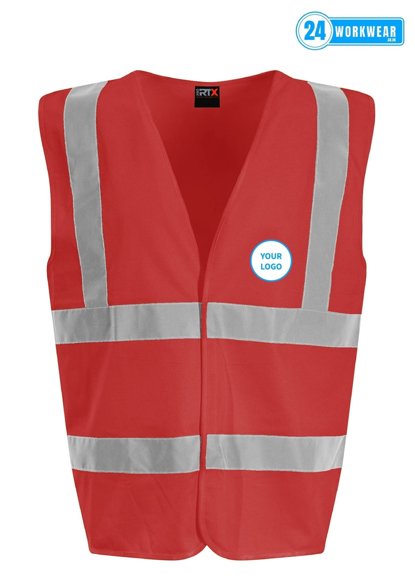 100 x High Visibility Waistcoat Deal - 24 Workwear - High Visibility