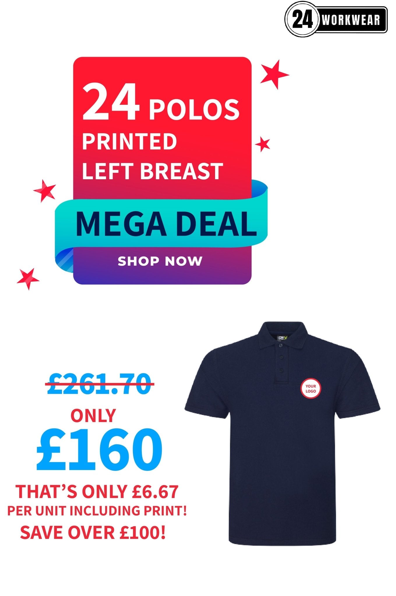 24 x Polo Deal - 24 Workwear - Polo