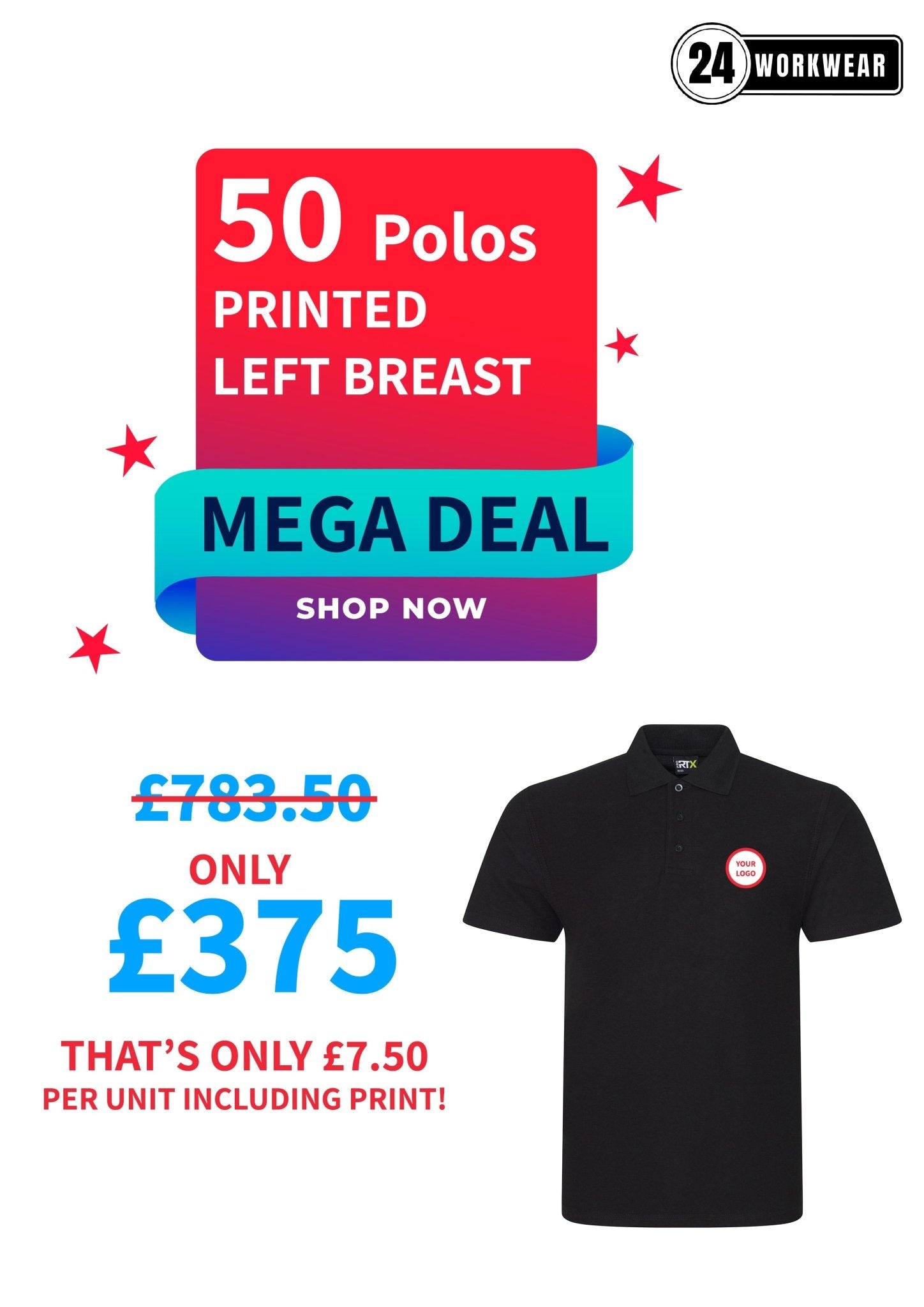 50 x Polo's Deal - 24 Workwear - Polo